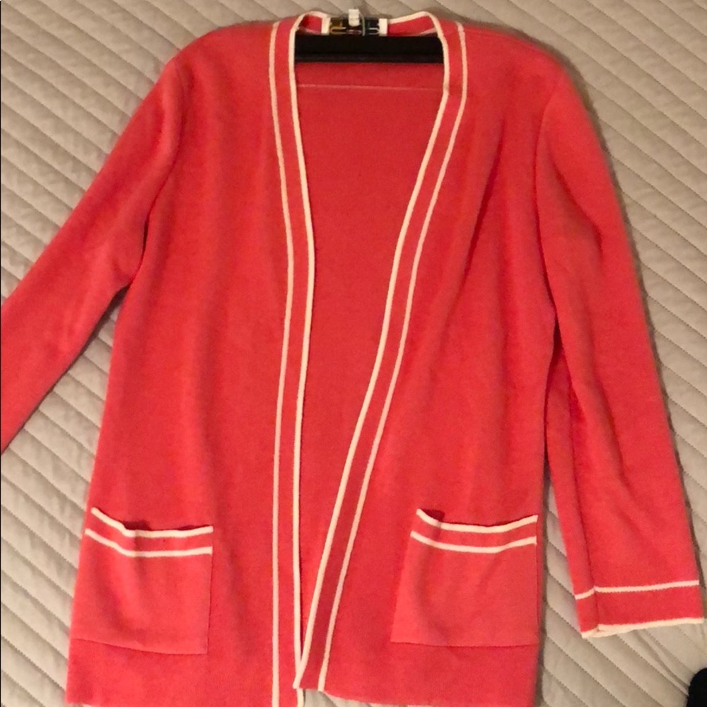 Coral cardigan